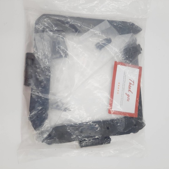 New in package Akatva Black Gate Door Cabinet Strap Hinge Set 2 pc. 7.008 inches - Picture 5 of 9